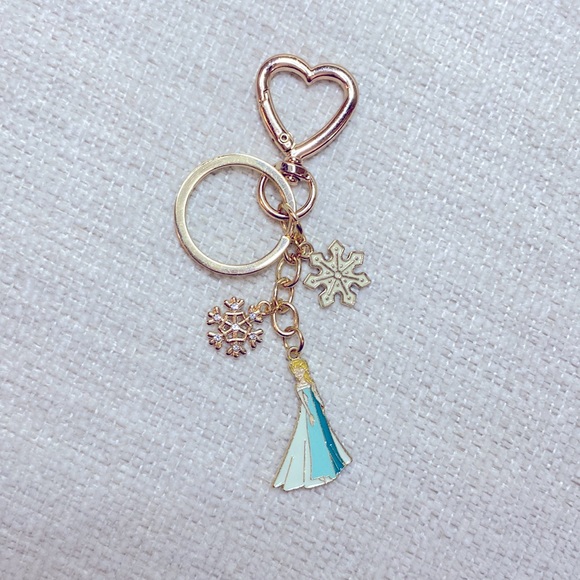 Disney Inspired Frozen Elsa Purse Charm Keychain NWT - Picture 1 of 3